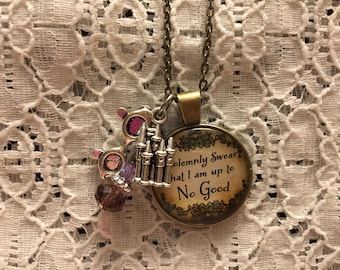 Harry Potter Charm Necklace/Harry Potter Jewelry/Harry Potter Fandom/Harry Potter Pendant/Harry Potter Fan Jewelry