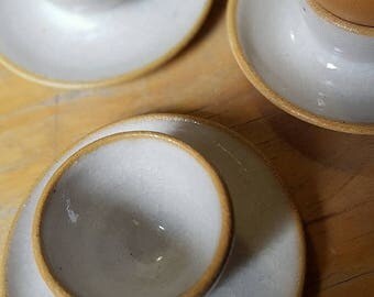 Stoneware eggcups with the choice of different colors