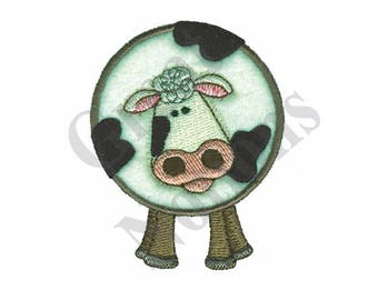 Cow Plush Applique - Machine Embroidery Design