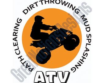 ATV SVG - HTV - Vinyl Cutting Graphic Art