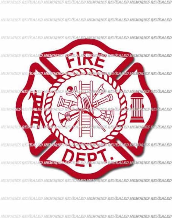 Fire Department Patch Svg File Firefighter Svg Cricut File