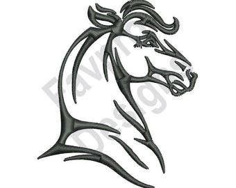 Horse Head Outline - Machine Embroidery Design