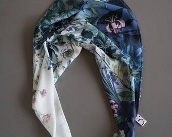 Cotton square scarf light way furoshiki