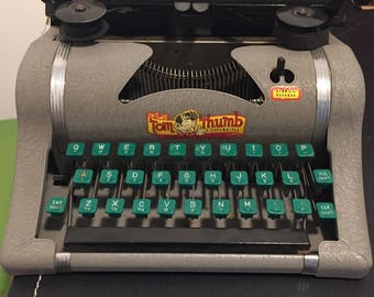 Vintage Tom Thumb Typewriter - Working - Original Box
