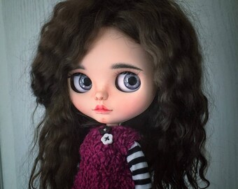 Blythe Doll Fashionable Fabric Dress Decorative Toy Pretty Art Collectible Character Display Companion Blythe Doll Home Decor Birthday Gift