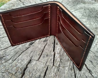 Mens wallet leather wallet classic bifold wallet personalized wallet mens gift for him credit card wallet mens gift wedding gift for men