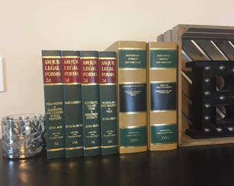 Vintage Law and Legal Books - New, Used, Vintage, Various Colors and Sizes