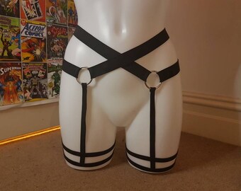 Athena Suspender Body Harness // Garter Belt Thigh Harness Bottoms Lingerie