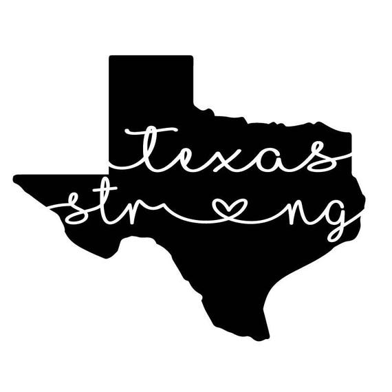 Texas Strong Vinyl Decal Houston Strong Rockport Strong