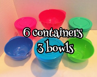 Adorable colors! 6 slime containers, 3 bowls, slime sample, activator AND free gift!!