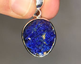 Raw Azurite Pendant