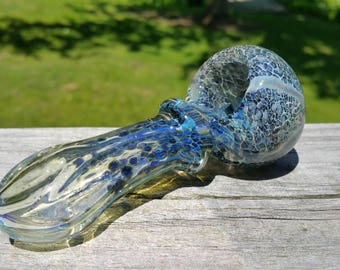 Glass Pipe FREE SHIPPING!!! 3.5 inch Blue Frit 68g
