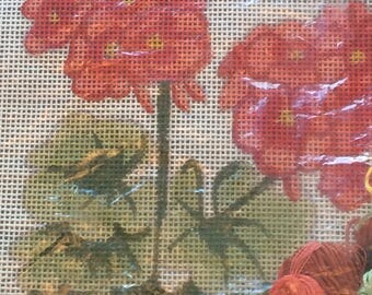 12 1/2 x 11 Crossstitch Kit w/ 13 assorted cotton threads