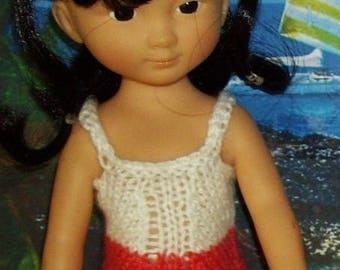 Pink and white swimsuit for doll Corolla sweethearts 33 cm (or similar 32/34 cm)