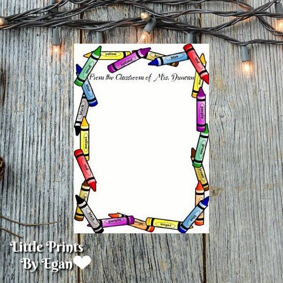 PERSONALIZED 5x7 NOTEPAD for teachers classroom