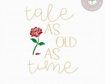 Download Tale as old as time svg | Etsy