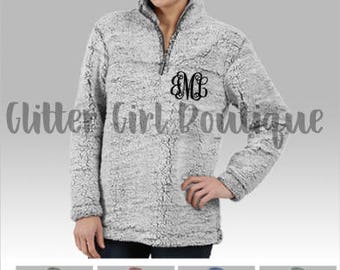 Sherpa Pullover | Monogram Sherpa Pullover| Cozy Sherpa Pullover | Fuzzy Pullover | Winter Pullover | Personalized Sherpa Pullover |