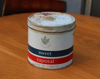 Vintage Sweet Caporal Cigarette Tobacco Tin