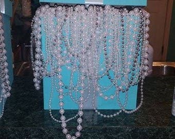 Large Pearl Draped Tiffany & Co inspired Center Piece