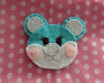 Nimsies: Blueberry Bear Brooch