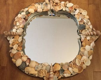 Sea shell mirror | Etsy