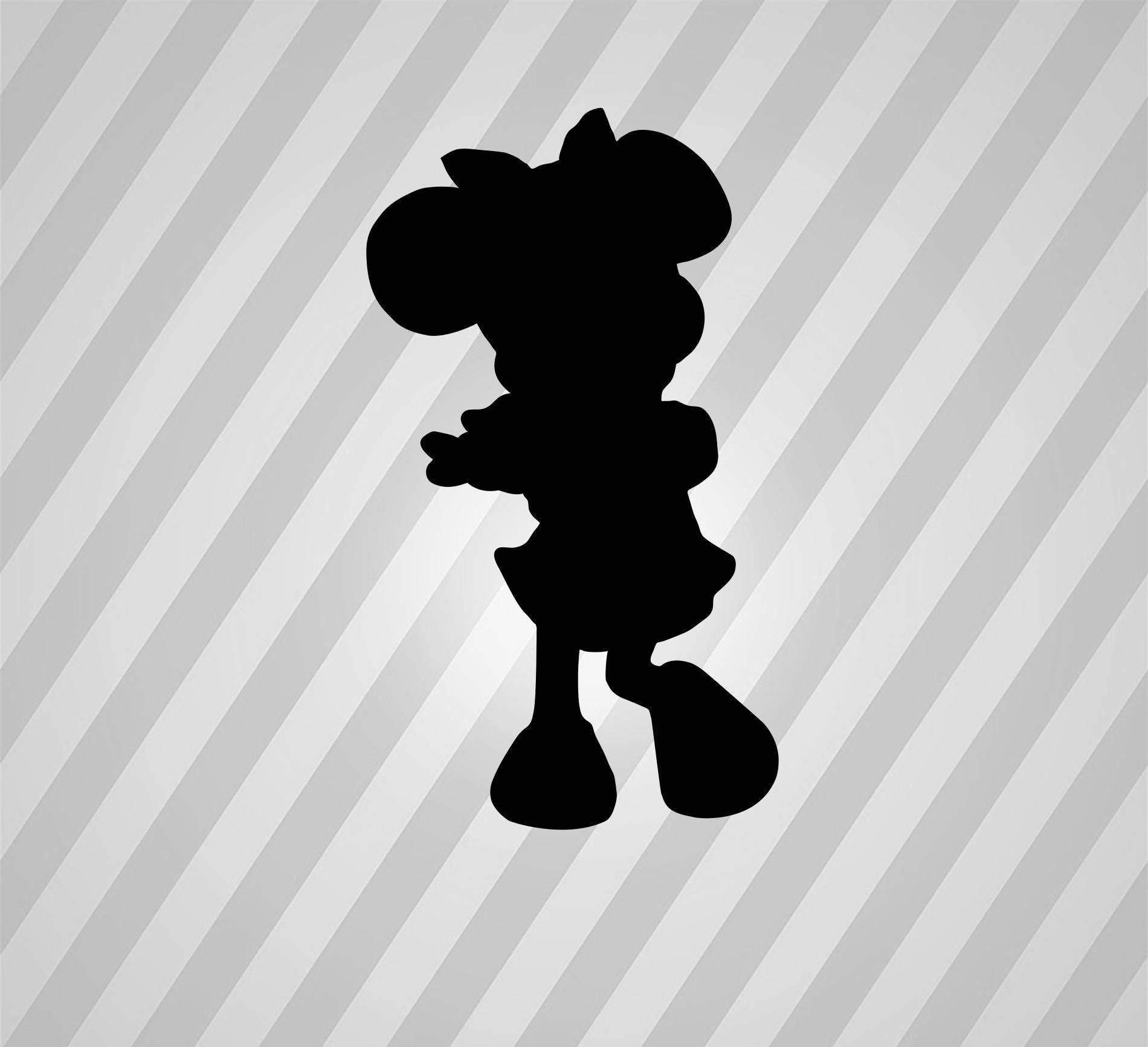 Download minnie mouse Silhouette - Svg Dxf Eps Silhouette Rld ...