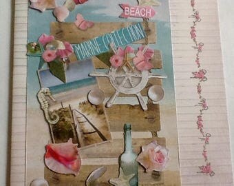 Card was romantic beach - going to the beach