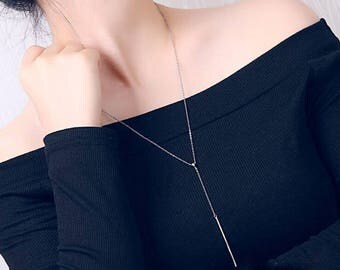 Solid 925 sterling silver adjustable chain