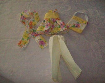 clothes for dolls 32 33 cm, compatible with the chéries(tunique,haut,pantalon,bandeau,sac)