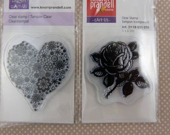 Assortment of small scrap clear stamps