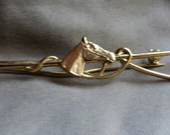 Vintage 1980's Equestrian Hunter Brooch