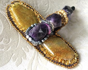 Handmade brooch, Brosche, brooch