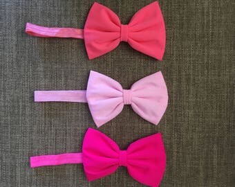 Baby Girls Bow Elastic Headband