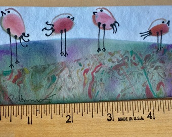 Double Sided Miniature Painting OOAK