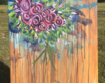 Grape Rose- Original Painting