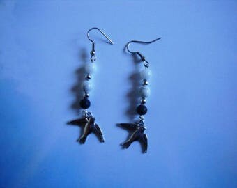 Flight in winter earrings