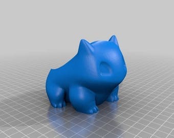 Extra Large pokemon planter, bulbasaur planter, geometric planter, pokemon planter
