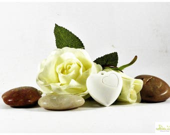 scented ceramic plaster-heart pendant 5 pieces