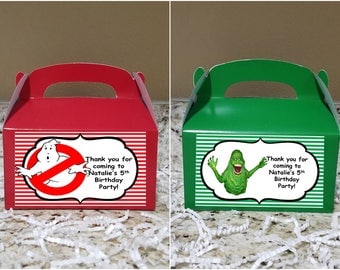 Sale! 12 Ghostbusters Treat Boxes, Ghostbusters Gable Boxes, Ghostbusters Candy Boxes, Ghostbusters Party Boxes
