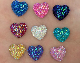 40pcs 12mm mixed Sweet heart flatback Wedding Button Resin Flatback Button Craft Sewing Button Scrapbooking Cabochon flatback