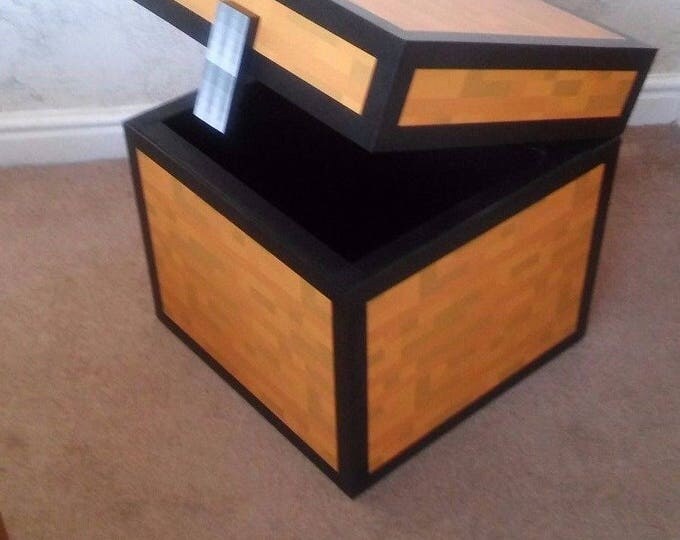 Minecraft Style Large Chest Ideal Kids Children's Toy Box Storage