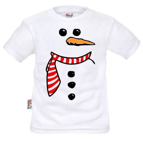 white snowman shirt