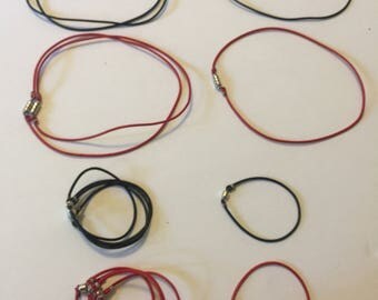 Pre-made leather cord/clasps for necklaces and bracelets