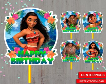 Moana centerpieces | Etsy