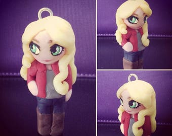 Polymer Clay Emma Keychain / Porte Cles Emma Pate Fimo