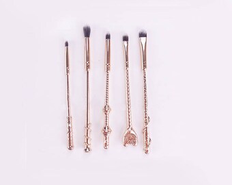 FREE SHIPPING Rose Gold Harry Potter Makeup Make up Brushes roll Gift Boxed & Wrapped options