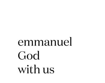 Emmanuel god with us | Etsy