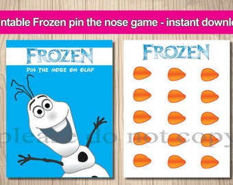 Pin the nose on olaf | Etsy
