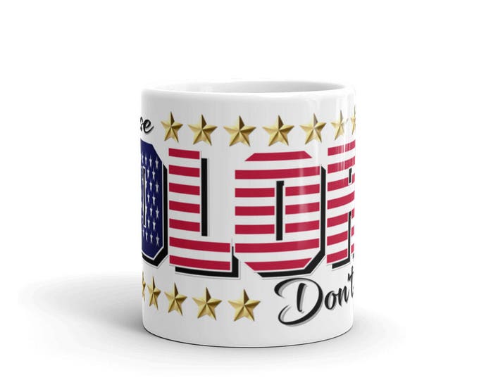 American Flag, Mug, These Colors, Don't Run, Coffee, Cups, Patriotic, Stars and Bars, Unique, Funny, Cool, Gift Ideas