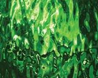 Spectrum Silvercoat Mirror Glass in Green Waterglass - 2" x 2" Tile